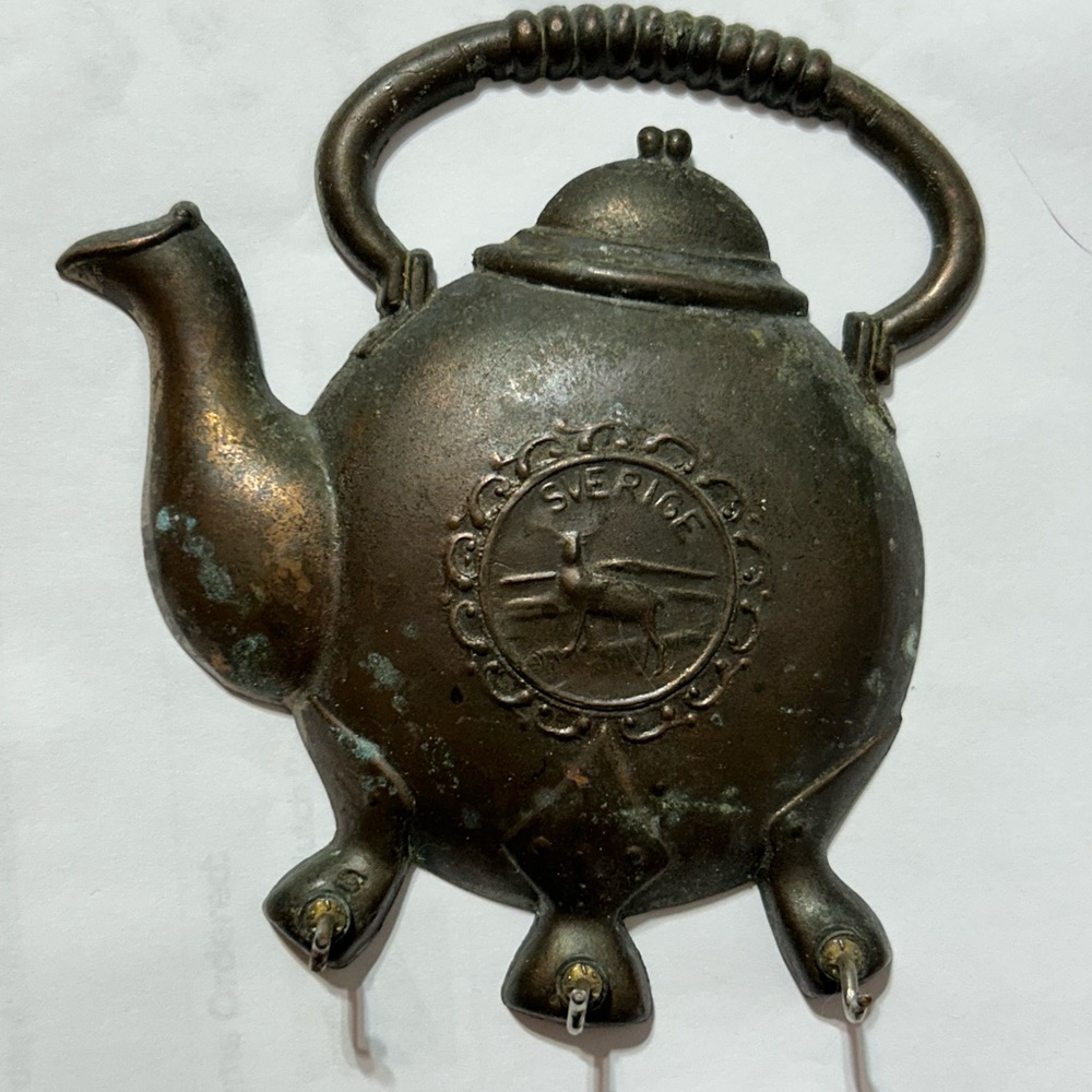 Vintage Copper Kettle Wall Hook 60’s